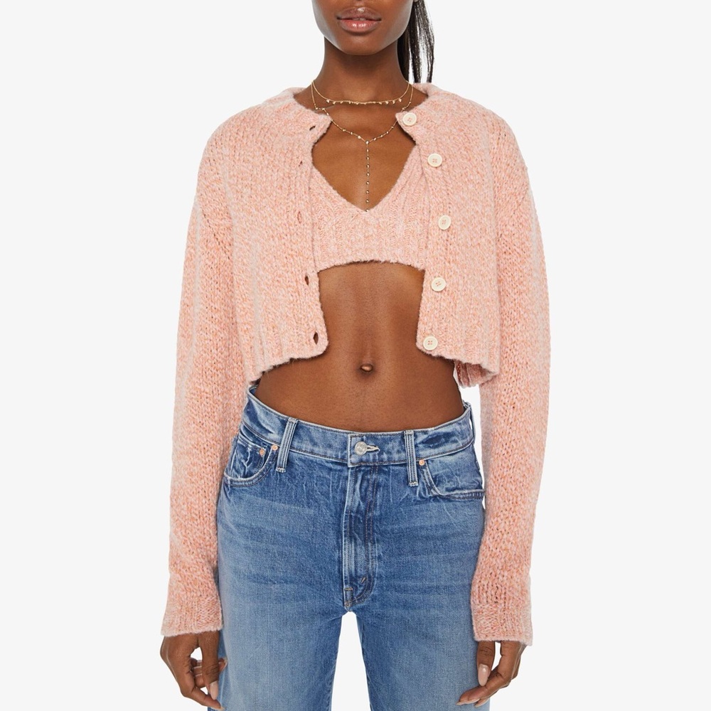 MOTHER pink sweater set